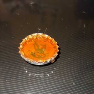 Handmade Glitter Enamel Rabbit Bottle Cap Magnet